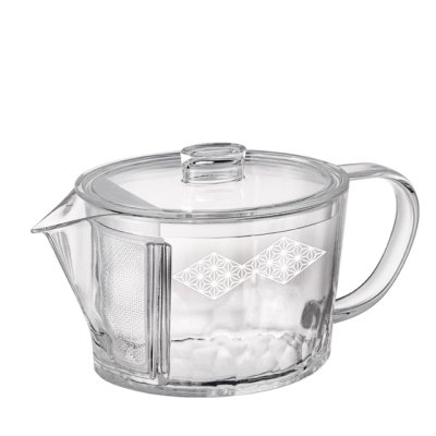 画像1: HARIO(ハリオ)フィルターイン急須 麻の葉ガラスのような透明感、軽くて割れにくいトライタン製急須 (1)