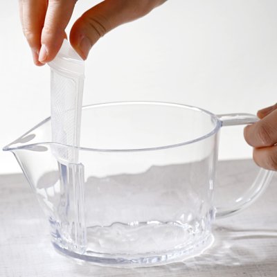 画像3: HARIO(ハリオ)フィルターイン急須 麻の葉ガラスのような透明感、軽くて割れにくいトライタン製急須 (3)