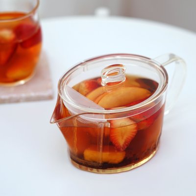 画像3: HARIO(ハリオ)フィルターイン急須 晶 FIK-45-T ガラスのような透明感と、高い耐熱性&透明性・耐衝撃性を兼ね備えた安心素材のトライタン製急須。 (3)