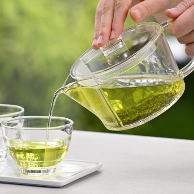 画像4: HARIO(ハリオ)フィルターイン急須 晶 FIK-45-T ガラスのような透明感と、高い耐熱性&透明性・耐衝撃性を兼ね備えた安心素材のトライタン製急須。 (4)