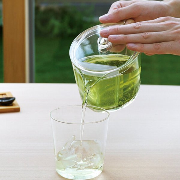 画像1: HARIO(ハリオ)フィルターイン急須 晶 FIK-45-T ガラスのような透明感と、高い耐熱性&透明性・耐衝撃性を兼ね備えた安心素材のトライタン製急須。 (1)