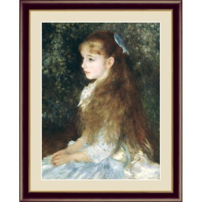画像1: アート額絵 ルノワール F6サイズ イレーヌ・カーン・ダンヴェール嬢 (1)