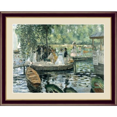 画像1: アート額絵 ルノワール F6サイズ ラ・グルヌイエール (1)