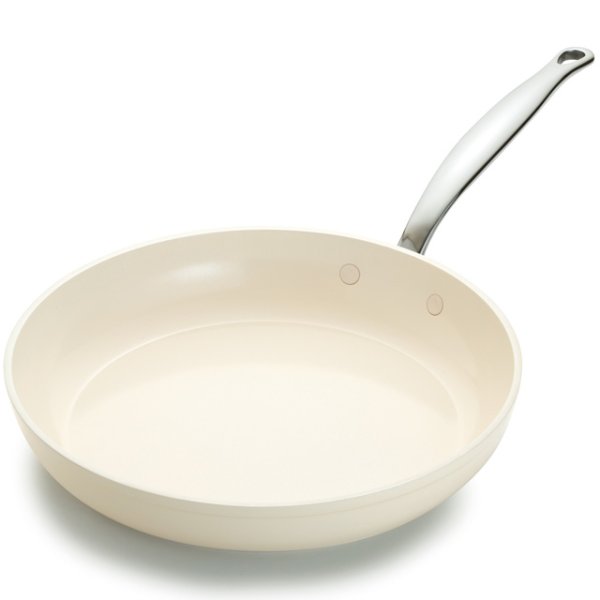 画像1: グリーンパン バルセロナプロホワイト  フライパン  28cm (1)