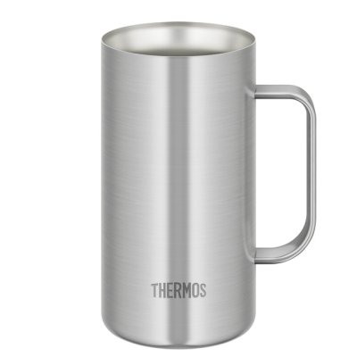 画像1: サーモス 真空断熱ジョッキ 720ml ステンレス1(S1) 魔法びん構造を生かして、温かな飲み物も冷たい飲み物もおいしく飲めるジョッキ。 (1)