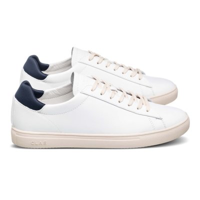 画像2: CLAE(クレイ )レースアップ スニーカー ホワイトネイビー26.0-28.5cm クレイ スニーカー レザーシューズ (2)
