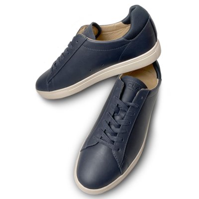画像1: CLAE(クレイ )レースアップ スニーカー ネイビー 26.0-28.5cm クレイ スニーカー レザーシューズ (1)