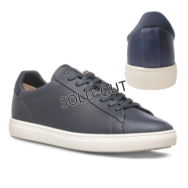 画像1: CLAE(クレイ )レースアップ スニーカー ネイビー 23.0-25.5cm クレイ スニーカー レザーシューズカラーもデザインもすっきりしてどんなファッションにも合わせやすい1足 (1)