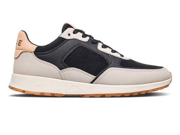 画像4: CLAE（クレイ）JOSHUA ジョシュア スニーカー ブラックベージュ 26-28.5cm リサイクル合成素材とリサイクルメッシュのアッパー (4)