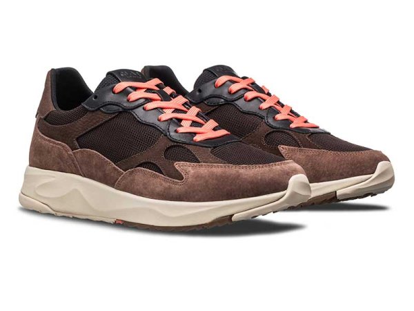 画像1: CLAE（クレイ）ZUMA ズマスニーカーブラウン26.0-28.0cm ネオプレン素材のライニングが足入れをスムーズにし、包み込むような履き心地で す。 (1)