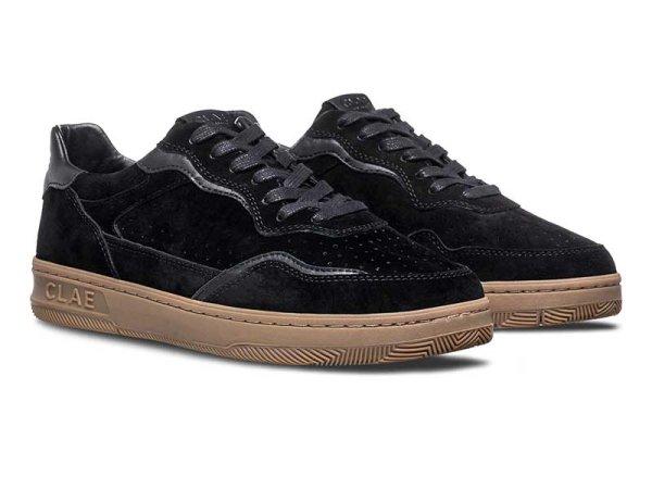 画像1: CLAE - HAYWOOD ヘイウッドブラックスエードスニーカー ブラック (1)