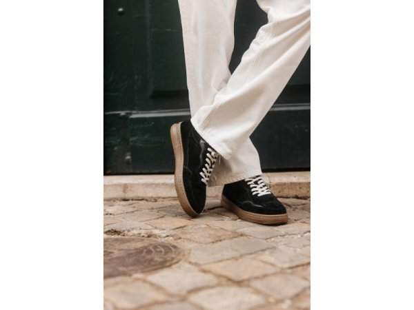 画像7: CLAE - HAYWOOD ヘイウッドブラックスエードスニーカー ブラック (7)