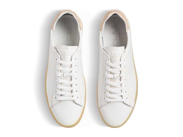 画像2: CLAE（クレイ） BRADLEY ブラッドレイ スニーカー ホワイトベージュ 26-28.0cm 派手な主張をしないミニマルなスニーカー (2)