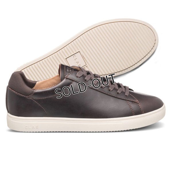 画像3:  CLAE(クレイ )レースアップ スニーカー ブラウン 23.0-25.5cm 流行に流されないシンプルなスニーカー (3)