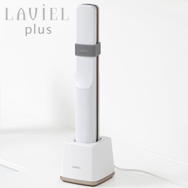 画像2:  LAVIEL plus（ラヴィエル プラス）超音波トリートメントヘアアイロン お風呂で簡単ヘアエステ帰りのヘアーセット。 (2)