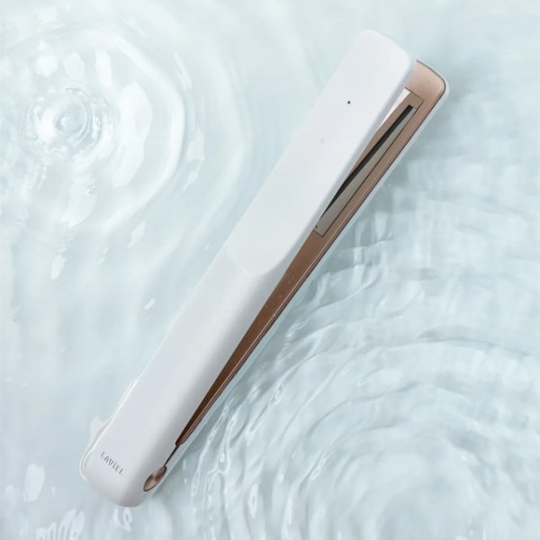 画像5:  LAVIEL plus（ラヴィエル プラス）超音波トリートメントヘアアイロン お風呂で簡単ヘアエステ帰りのヘアーセット。 (5)