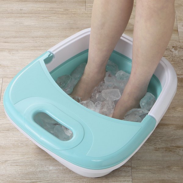 画像3: 折りたたみ 保温フットバス コンパクトに畳めて、収納に便利。おうちで足湯。適温設定でバブル機能付き。 (3)