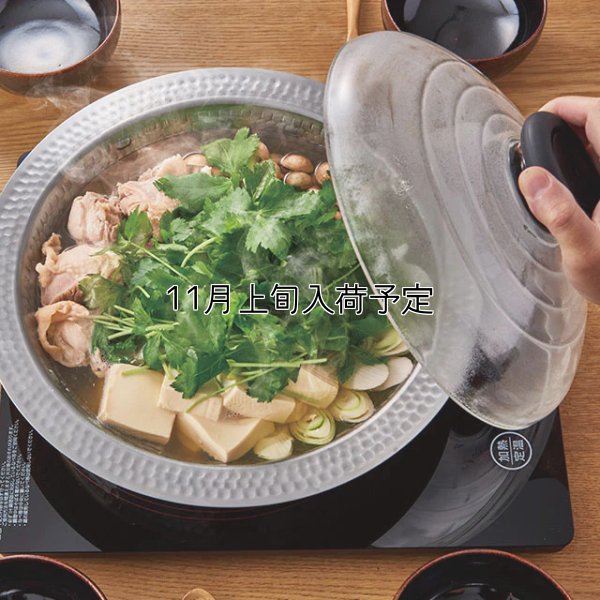 画像2: HARIO(ハリオ)フタがガラスのIH対応ステンレス鍋26雪平 (2)