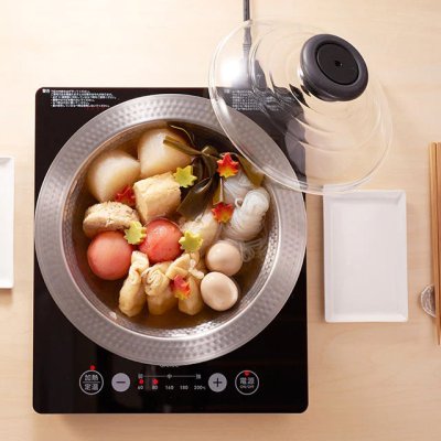 画像3: HARIO(ハリオ)フタがガラスのIH対応ステンレス鍋26 雪平 耐熱ガラス製のフタなので調理中の中の様子が見えて食べごろがわかります。 (3)