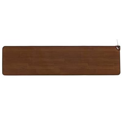 画像1: 椙山紡織 ホットキッチンマットダークブラウン 防水＆防汚加工でお手入れラクラク (1)