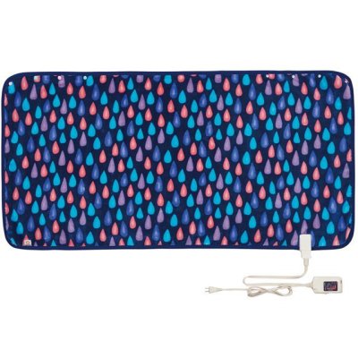 画像1: 椙山紡織 電気ひざ掛け ミッドナイトブルー 北欧テイストのデザインがおしゃれなホットブランケット (1)