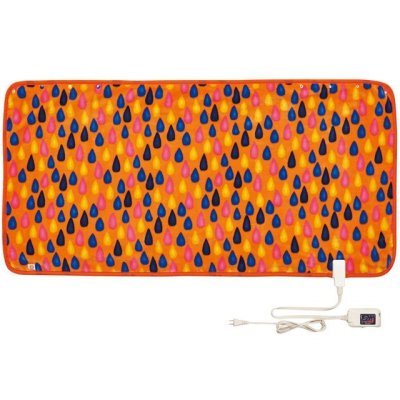 画像1: 椙山紡織 電気ひざ掛け サンセットオレンジ ポップで可愛いくおしゃれな電気ひざ掛けです。 (1)