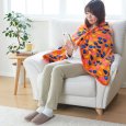 画像3: 椙山紡織 電気ひざ掛け サンセットオレンジ　ポップで可愛いくおしゃれな電気ひざ掛けです。 (3)