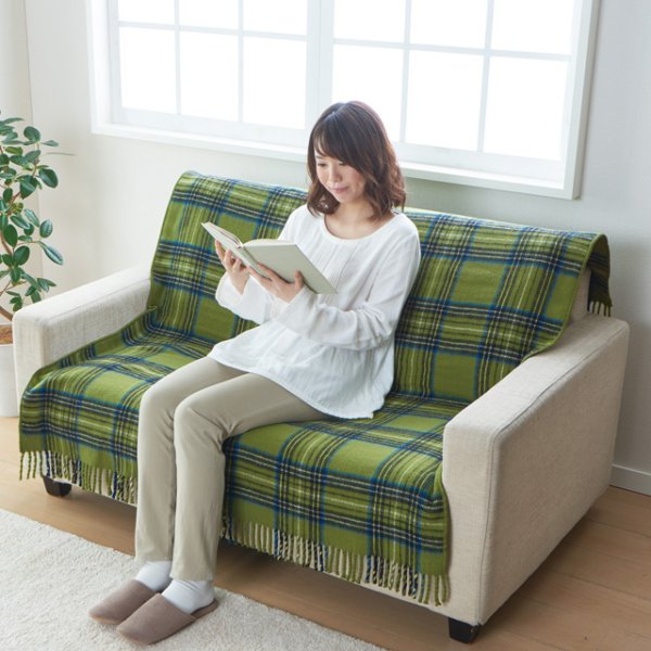 画像11: 椙山紡織 電気ひざ掛け ワイドサイズでラグの上に敷いたり、身体に巻いたり、ひざ掛けとして使ったりといろいろ…。 (11)