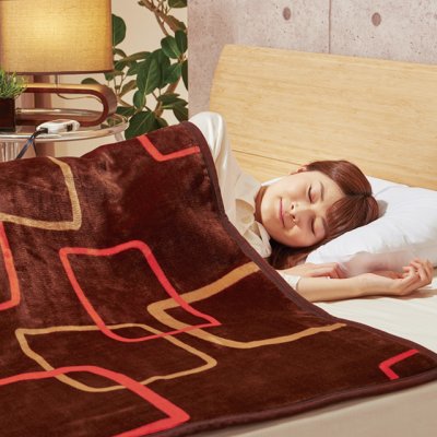 画像6: 椙山紡織 プレミアムボア電気掛敷兼用毛布ワイド 広々とした大きさで全身を暖めます。 (6)