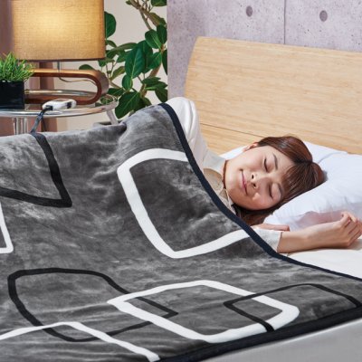 画像2: 椙山紡織 プレミアムボア電気掛敷兼用毛布ワイド 広々とした大きさで全身を暖めます。 (2)