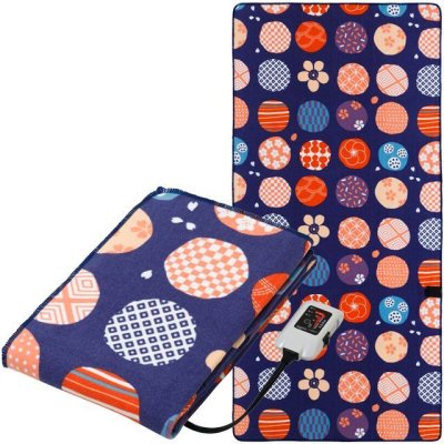 画像1: 椙山紡織 電気綿掛敷毛布ロング　手触り抜群で、柄も和テイストで可愛い敷き毛布。 (1)