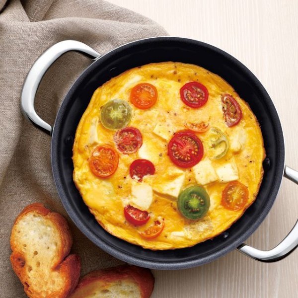 画像2: ビタクラフト テーブルパン 22cm (ガラス蓋付き)調理して、あたたかなお料理そのまま食卓へ。 (2)