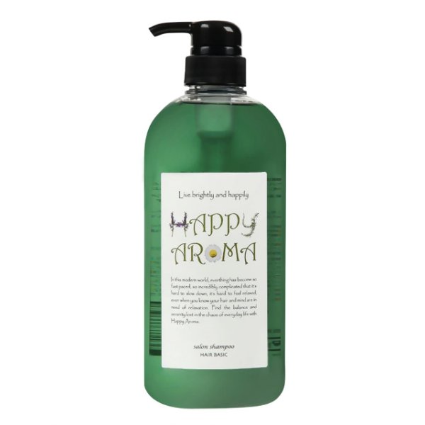 画像1: しっとりさらさら11種類の天然エキスで洗う、フェルミナ ハッピーアロマ シャンプー 本体 700ml 弱酸性ボタニカルシャンプー 弱酸性 植物エキス 保湿 くせ毛 うねり 海藻エキス コラーゲン 紫外線 ハリコシ キューティクル補修  (1)