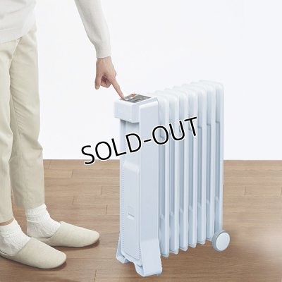 画像3: ユーレックス (eureks) オイルヒーター【フィン8枚】スノーホワイト 空気を汚さず、静音＆節電、簡単操作が特徴のオイルヒーター (3)