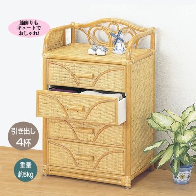 画像2: 籐 チェスト (2)