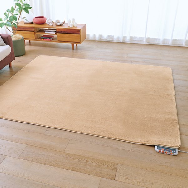 画像2: ゼンケン 電磁波99%カット 電気ホットカーペット3畳タイプ モカブラウン【カバー付】心地よい手触り＆暖かさをお届けします。 (2)