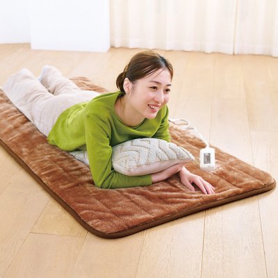 画像2: ゼンケン 電磁波99%カット 1人用電気マット ふんわり気持ちいいリラックスタイムを・・・。電磁波99%カットで、健康に気を遣っているあなたにピッタリの電熱マット。 (2)