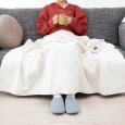 画像3: ゼンケン 電磁波99%カット 電気ひざかけ ワイドサイズ ゆったり あたたか ひざかけ ブランケット (3)