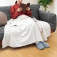 画像5: ゼンケン 電磁波99%カット 電気ひざかけ ワイドサイズ ゆったり あたたか ひざかけ ブランケット (5)
