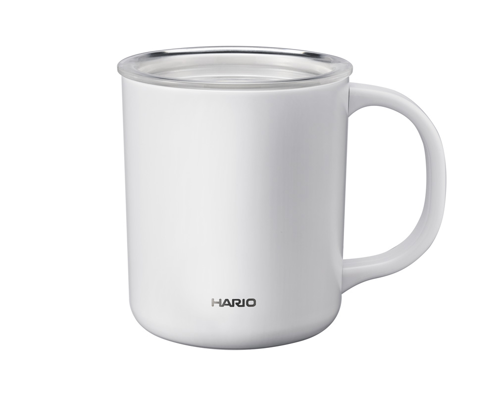 セラミックコーティング 真空二重保温マグ 350mL ホワイト CMG-350-W