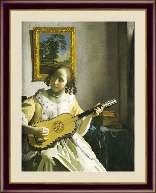 ヨハネス・フェルメールG4-BM004 ギターを弾く女
