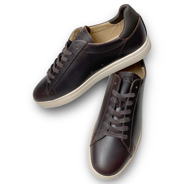  CLAE(クレイ )レースアップ スニーカー ブラウン 23.0-25.5cm 流行に流されないシンプルなスニーカー